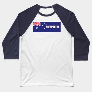 Shepparton City in Australian Flag Baseball T-Shirt
